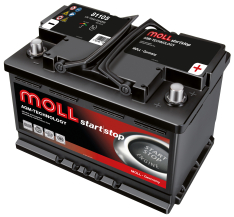 Акумулатор MOLL Start-Stop AGM 12V 105AH 950A